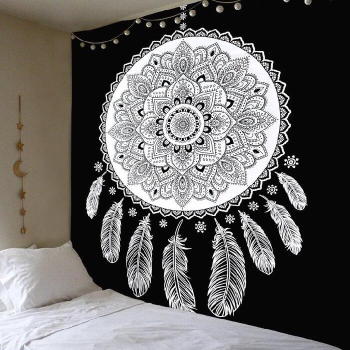Tenture Mandala Indien Capteur de Rêve