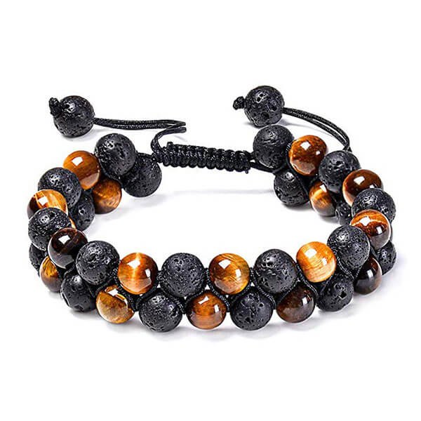 Bracelet Shamballa Homme Oeil de Tigre