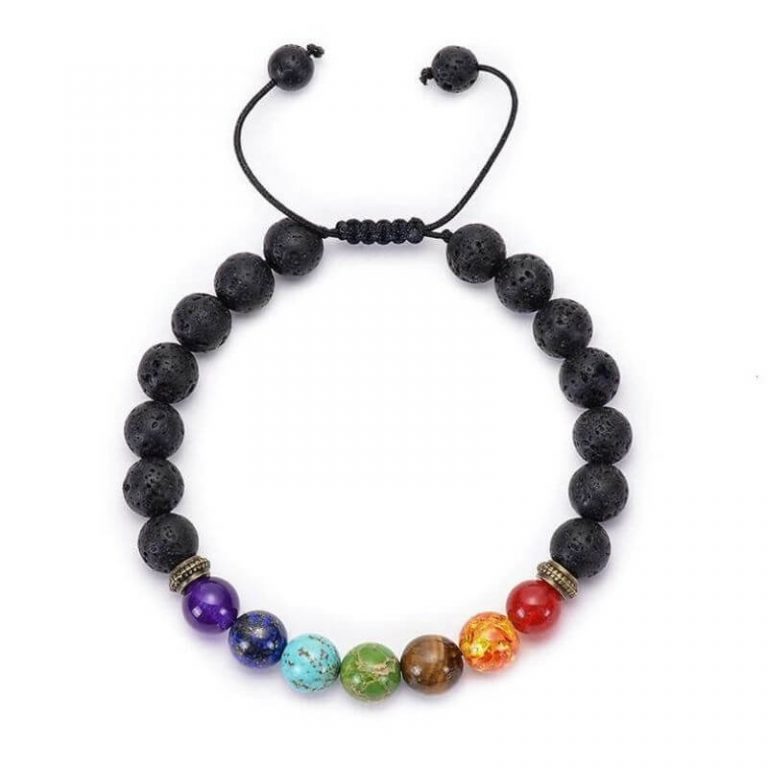 Bracelets 7 chakras avec vraies pierres naturelles
