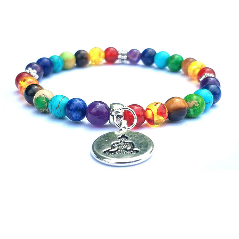 bracelet 7 chakras Bouddha