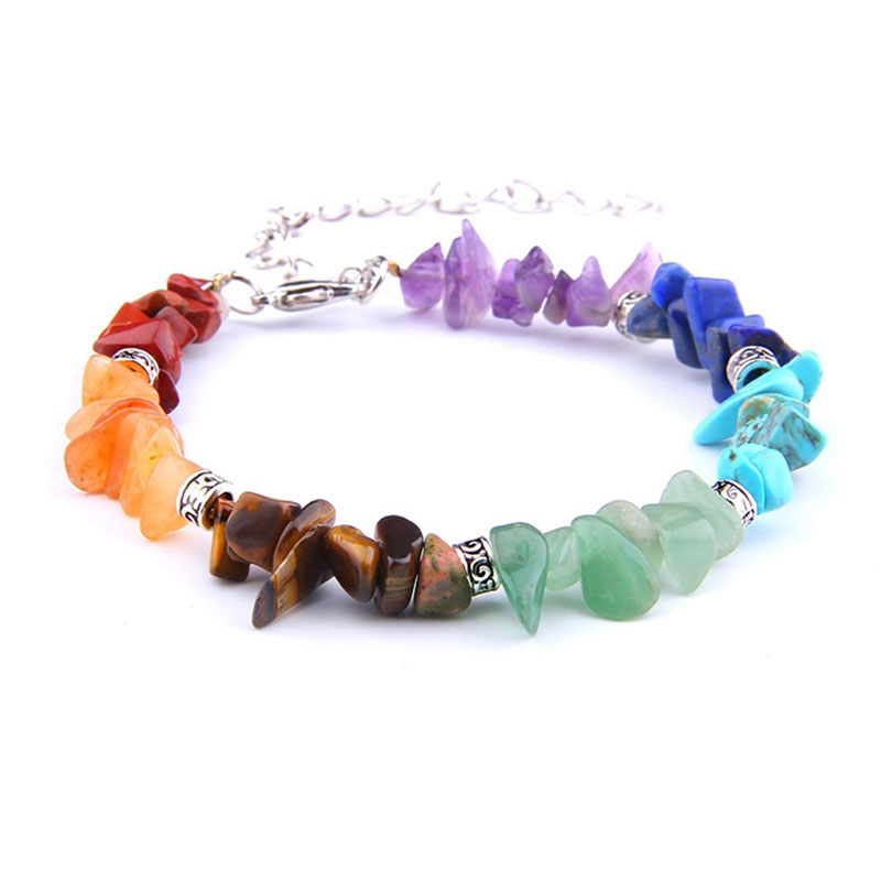 bracelet 7 chakras pierre veritable