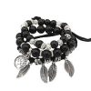 Bracelet Arbre de la Vie Noir Amérindien