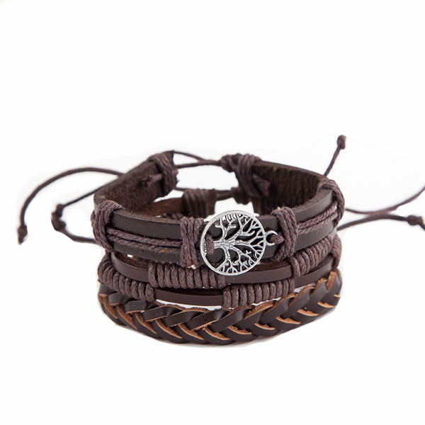 Bracelet Arbre de Vie Cuir