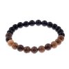 Bracelet Homme Perle Bois forest onyx noir