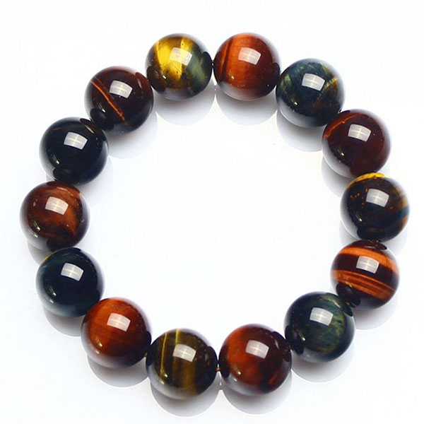 Bracelet Oeil de Tigre Oeil de Faucon et Oeil deTaureau