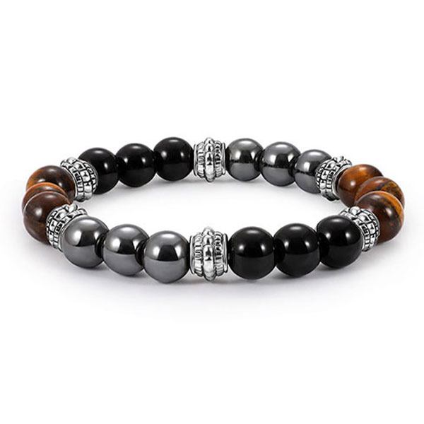 Bracelet Oeil de Tigre Triple Protection