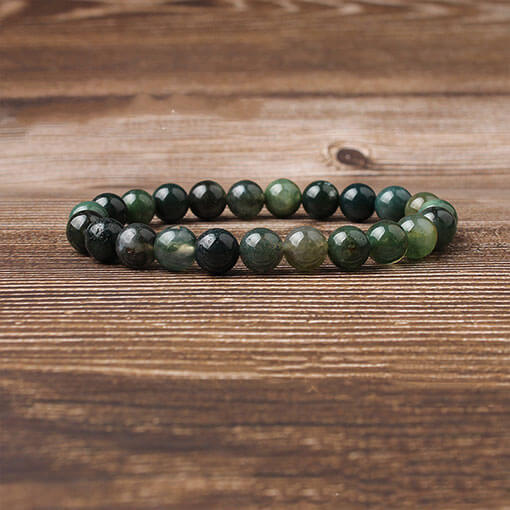Bracelet Pierre Agate Mousse