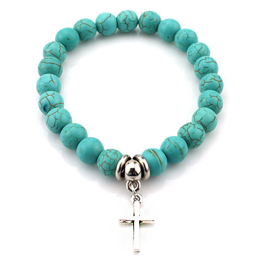 Bracelet Pierre Bleu Turquoise