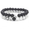 Bracelet Pierre de Lave Couple