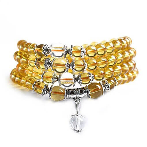 Mala Pierre Semi-Précieuse Zen Citrine