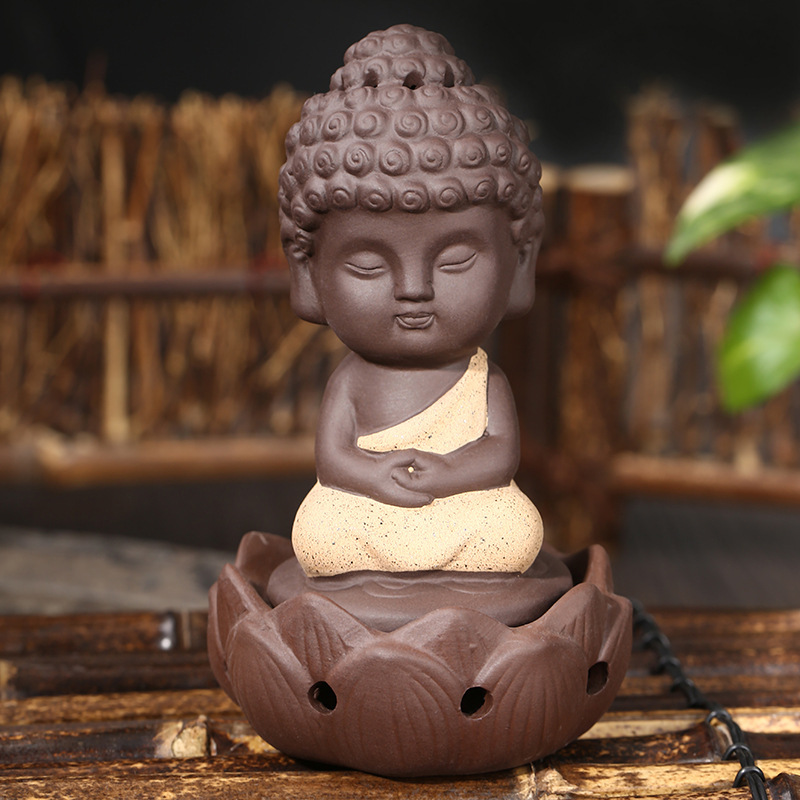 Porte-Encens Bouddha Robe Jaune