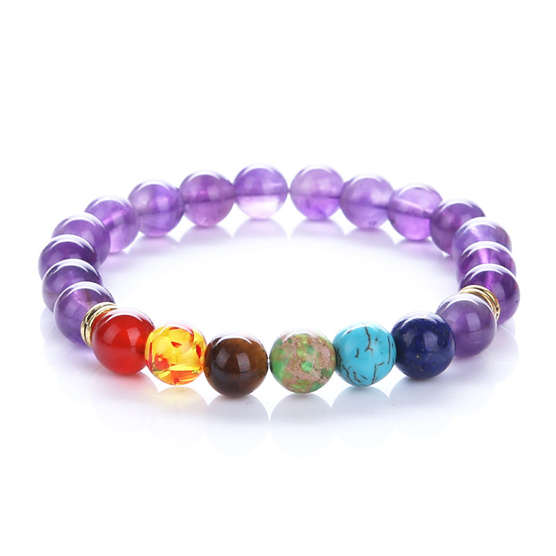 Bracelet Chakra Guerison en Amethyste