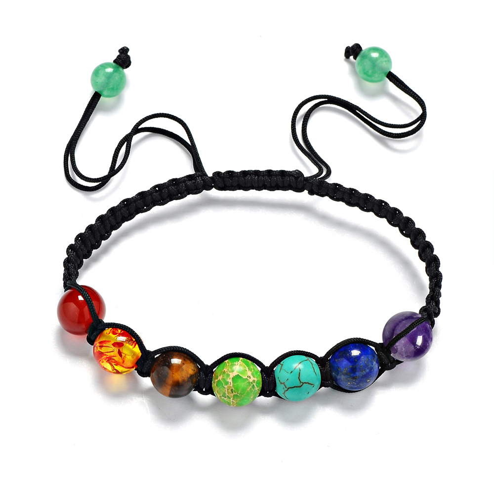 bracelet 7 chakras authentique 6mm