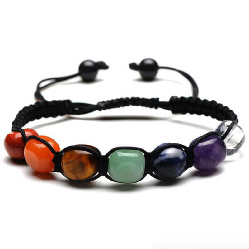 Bracelet 7 Chakras Cristal de Roche