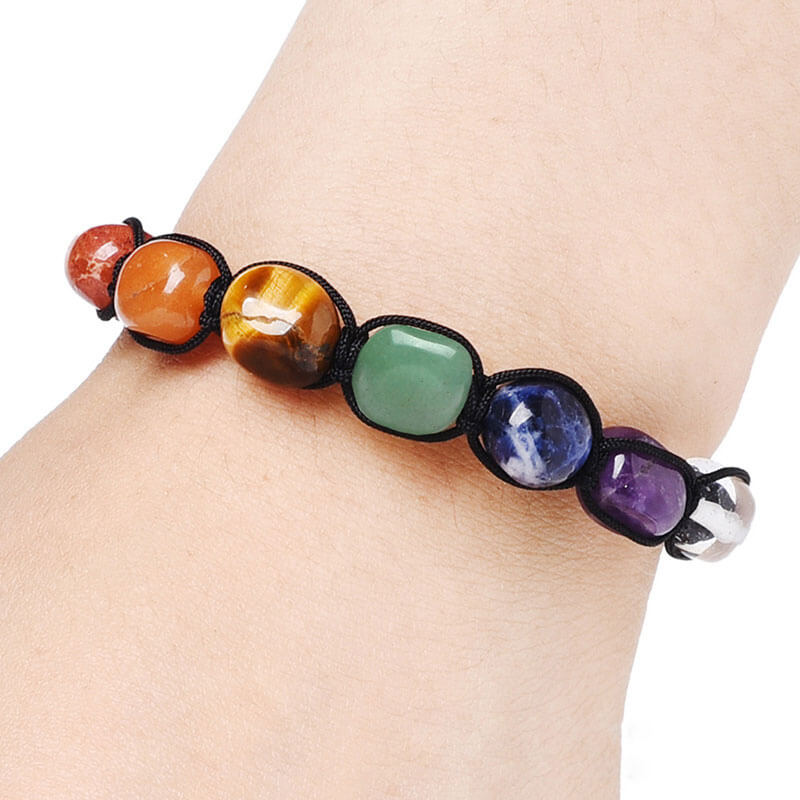 Bracelet 7 Chakras Cristal de Roche