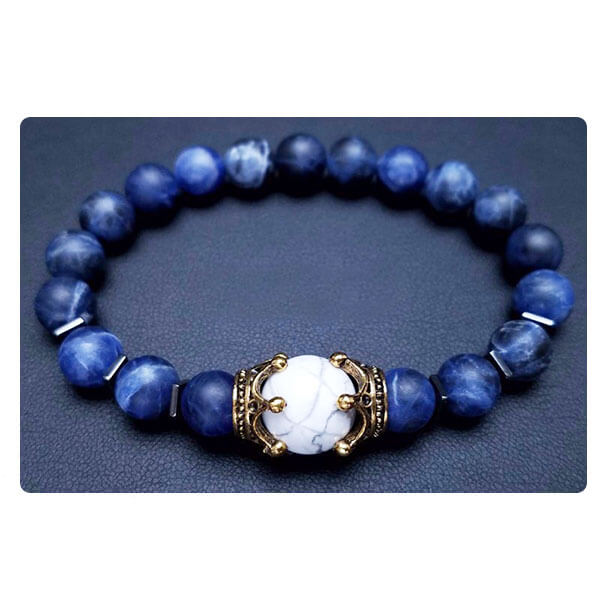 Bracelet Homme Perle Bleu