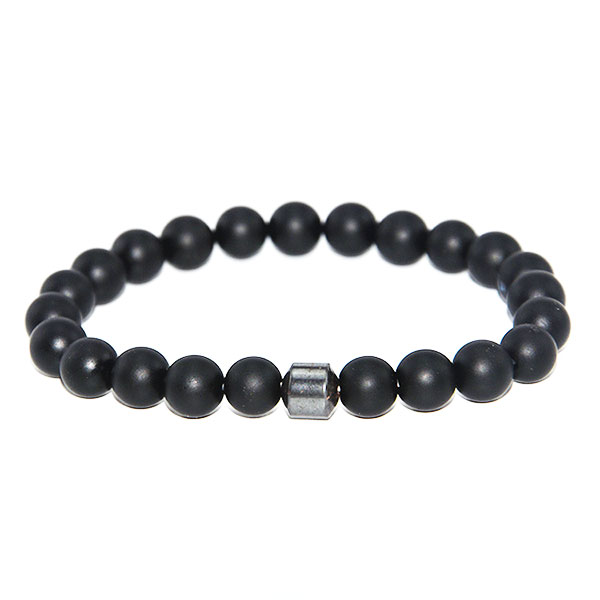 Bracelet Homme Perle Noir