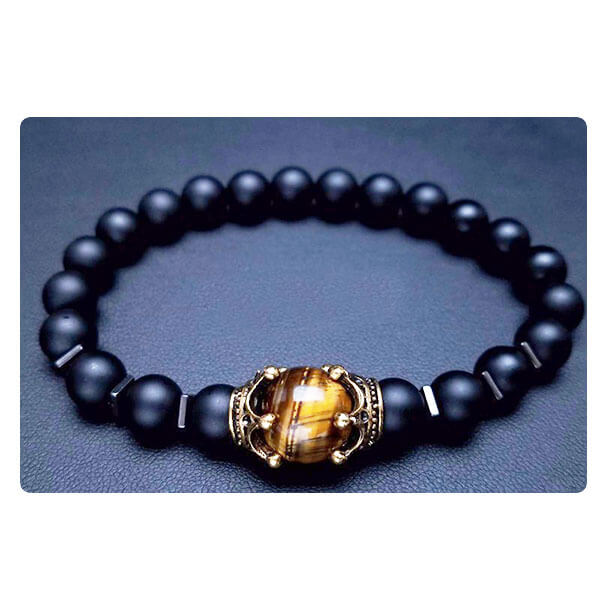 Bracelet Homme Perle Onyx