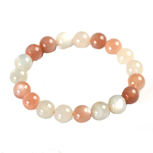 Bracelet Pierre de Lune et Pierre de Soleil