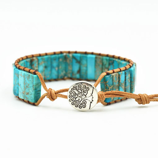 Bracelet Pierre Turquoise Véritable
