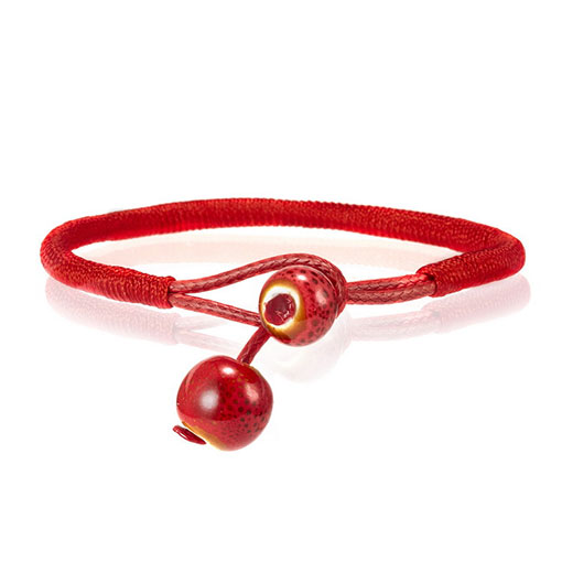 Véritable Bracelet Tibétain Rouge