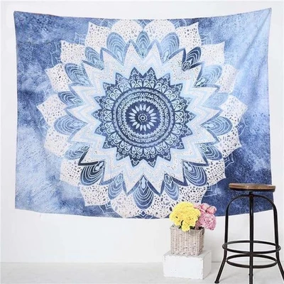 Tenture Mandala Bleu Infinité