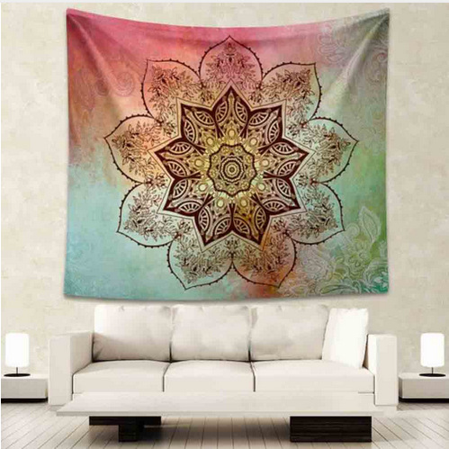 Tenture Murale Fleurs Mandala