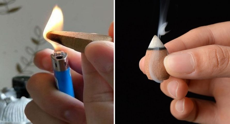 Allumer un cône d'encens