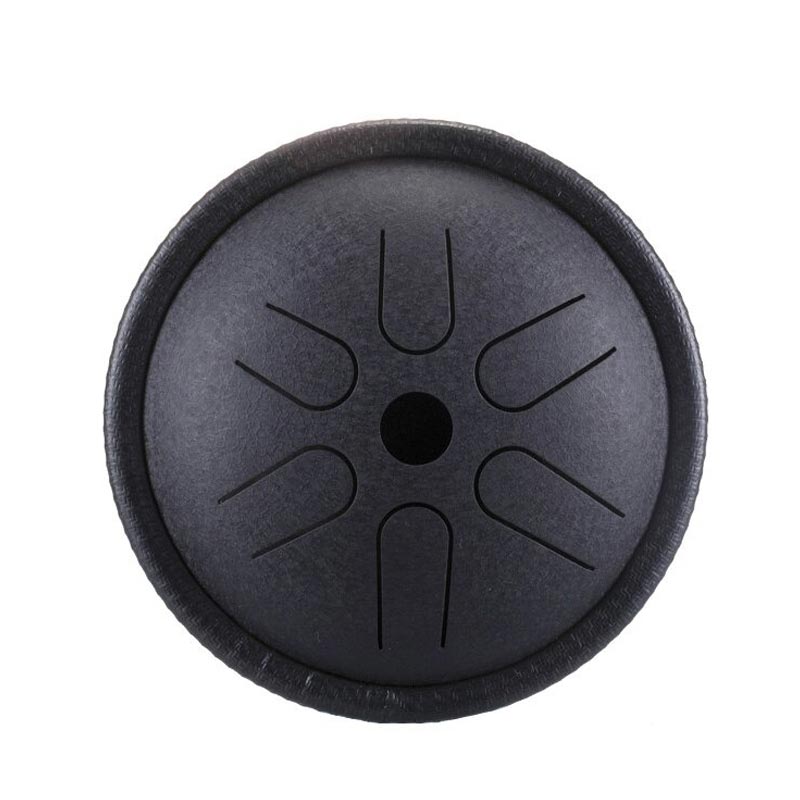 mini tongue drum noir - sept chakras