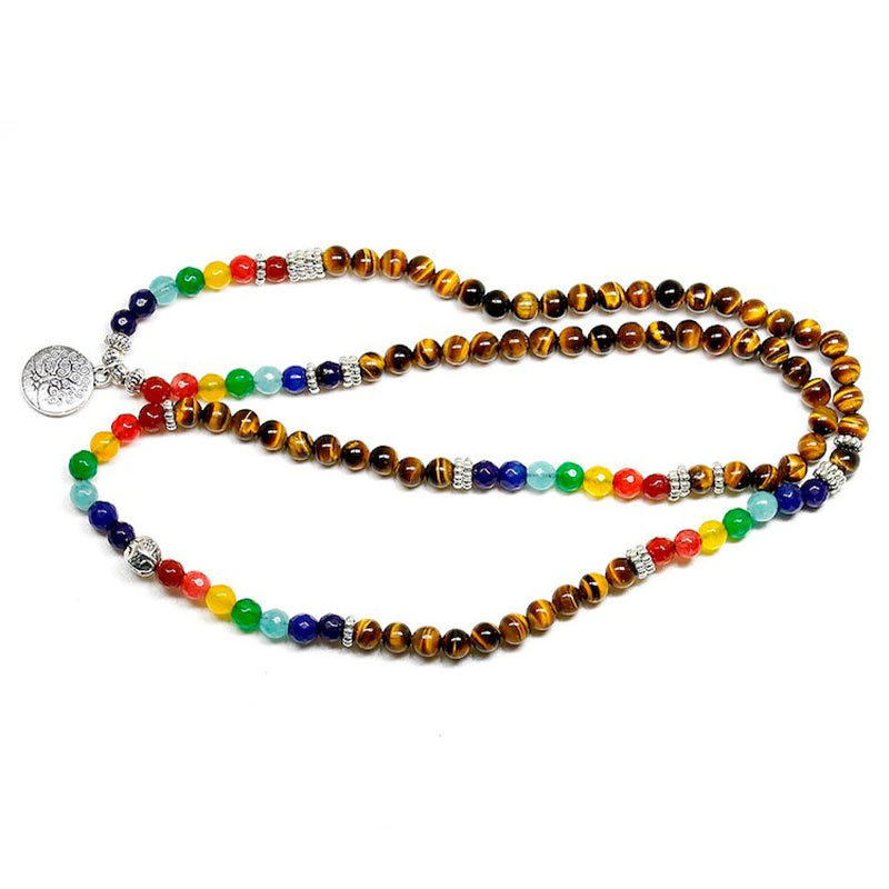 Bracelet Bouddhiste Mala - Mala Tibétain - Sept Chakras