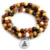 Bracelet Bouddhiste Mala en Bois - Mala Tibétain - Sept Chakras