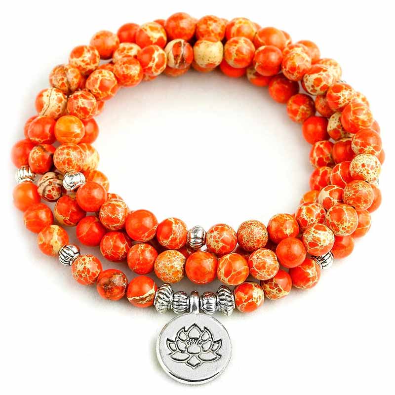 Bracelet Mala en Pierre - Mala Tibétain - Sept Chakras