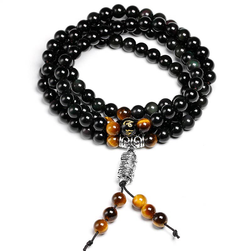 Bracelet Mala Homme - Mala Tibétain - Sept Chakras