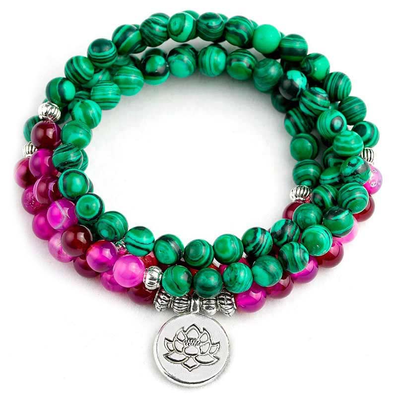 Bracelet Mala Tibétain Femme - Mala Tibétain - Sept Chakras