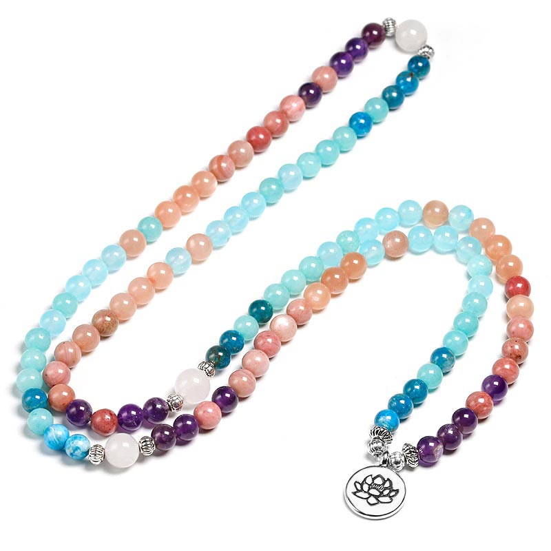 Bracelet Mala Yoga - Mala Tibétain - Sept Chakras