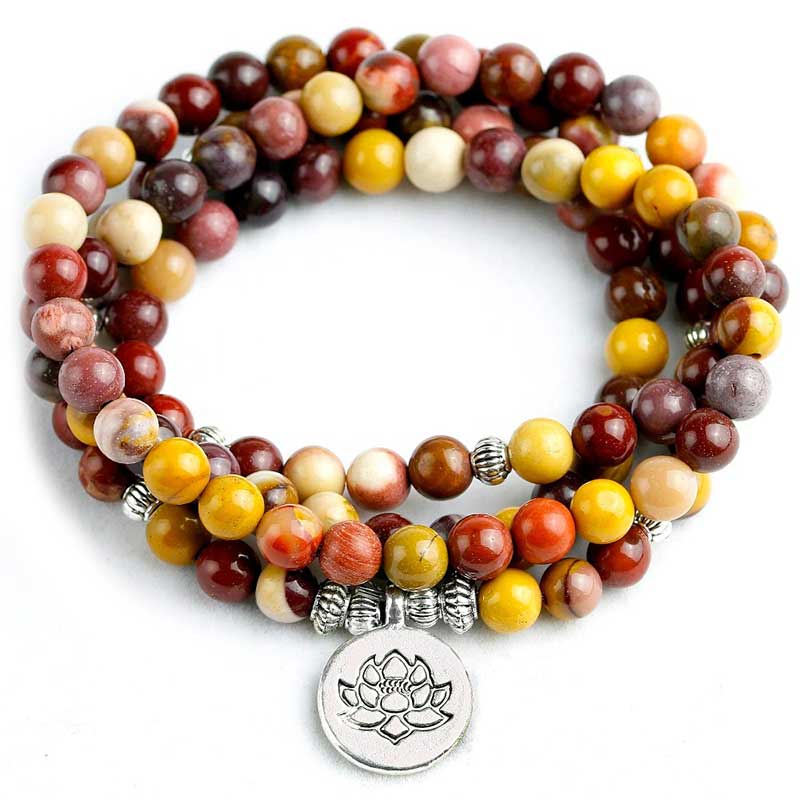 Bracelet Tibétain Mala Mokaïte - Mala Tibétain - Sept Chakras