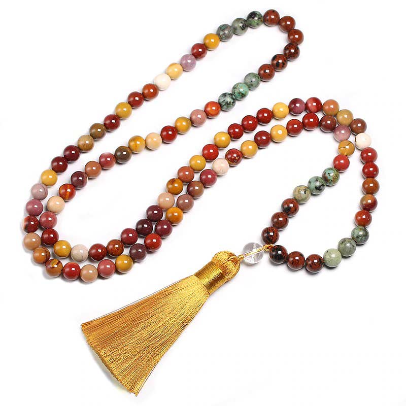 Collier Mala Pierre - Mala Tibétain - Sept Chakras