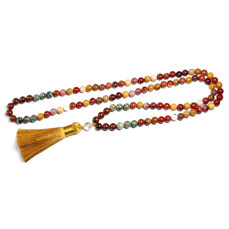 Collier Mala Pierre - Mala Tibétain - Sept Chakras