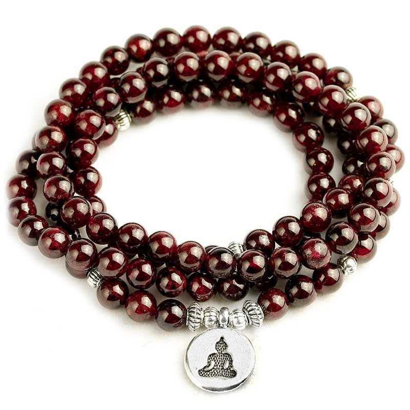 Mala Tibétain Grenat - Mala Tibétain - Sept Chakras