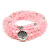 Rose Quartz Mala Bracelet - Mala Tibétain - Sept Chakras