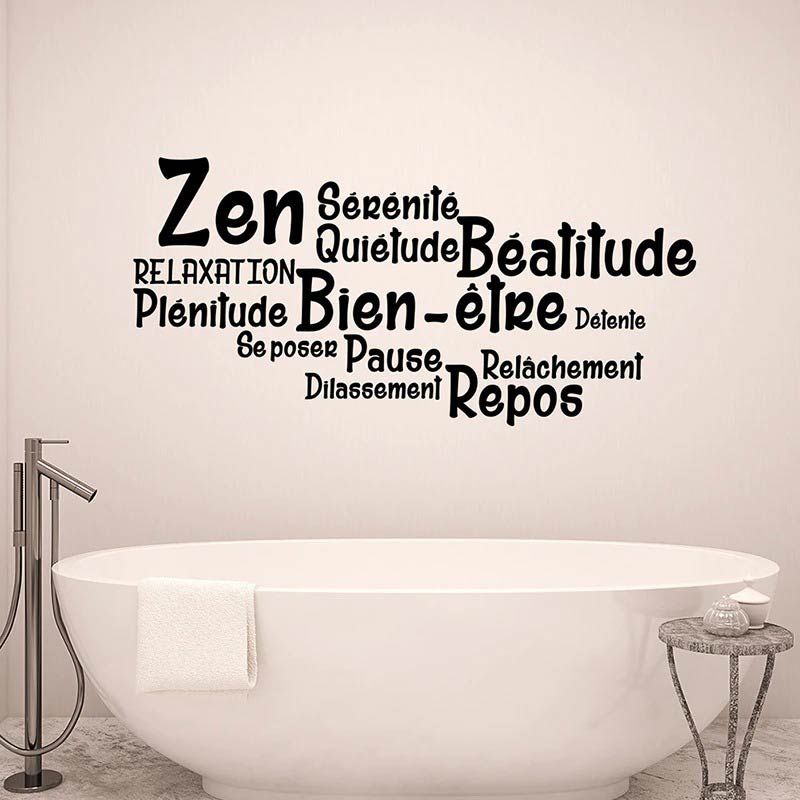 Stickers Muraux Citation Zen - Décoration zen - sept chakras