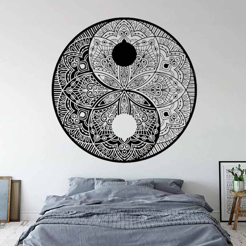 Sticker Zen Chambre Mandala Yin Yang Decoration zen Sept_chakras