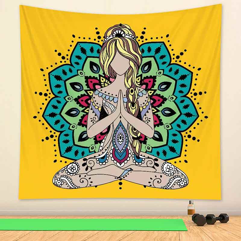 Tenture tapisserie murale - Décoration zen - sept chakras