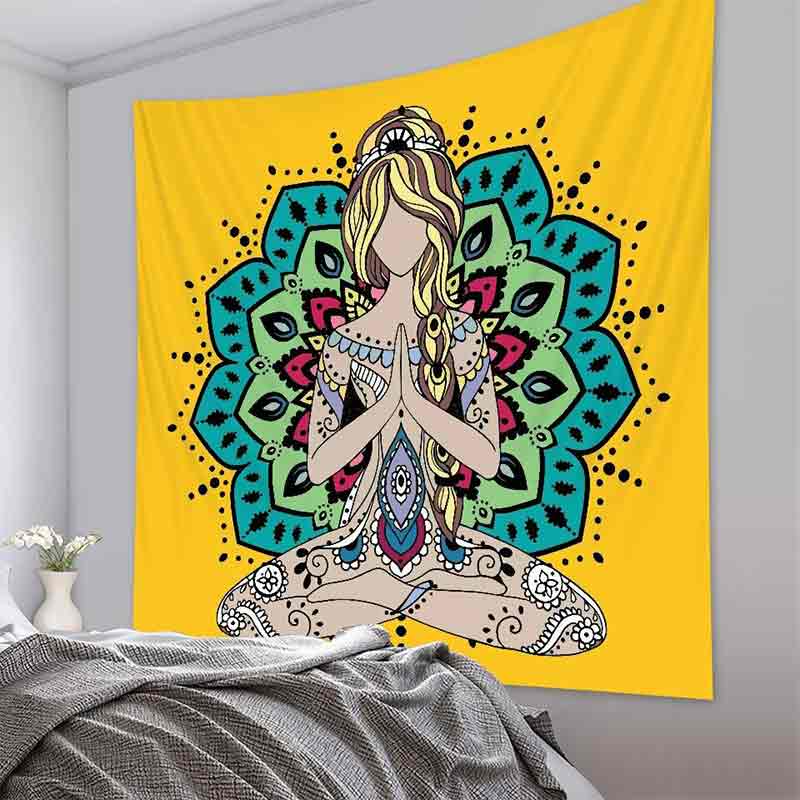 Tenture tapisserie murale - Décoration zen - sept chakras