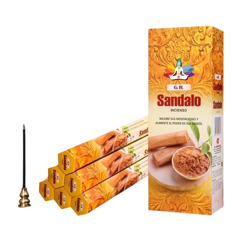 Bâton d'Encens Bois de Santal - Encens Naturel - Sept-Chakras