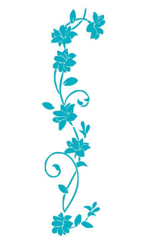 Stickers Fleurs Grimpantes - Décoration Zen - Sept-Chakras