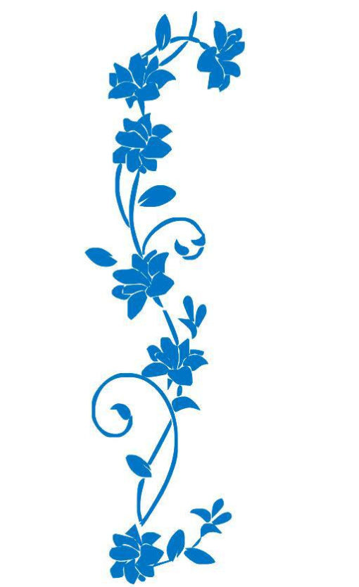 Stickers Fleurs Grimpantes - Décoration Zen - Sept-Chakras