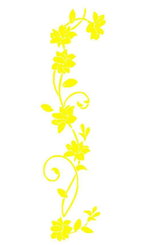Stickers Fleurs Grimpantes - Décoration Zen - Sept-Chakras