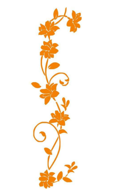 Stickers Fleurs Grimpantes - Décoration Zen - Sept-Chakras