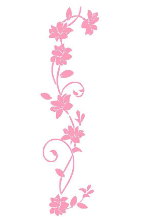 Stickers Fleurs Grimpantes - Décoration Zen - Sept-Chakras